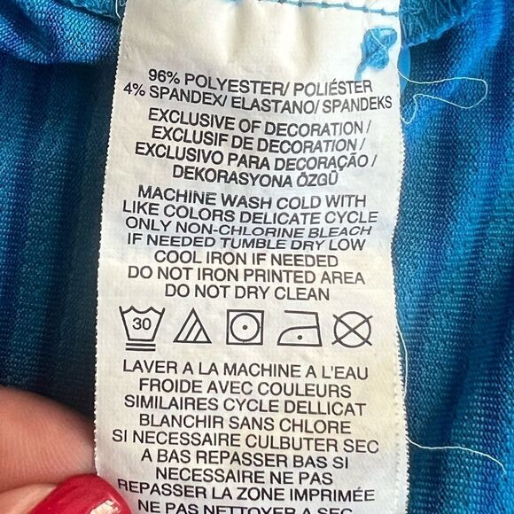 Callaway Men's Short Sleeve Opti-Dri Turquoise Blue Striped Polo Shirt Size XXL - Picture 5 of 9